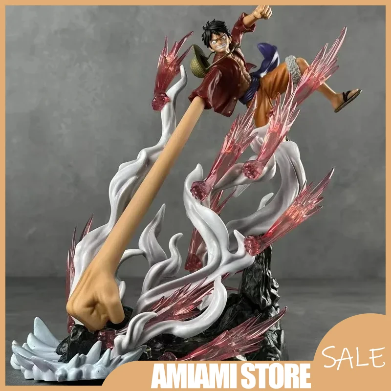 

30cm OP Gear Third Luffy GK Statue Extended Arm Machine Gun Pose Enies Lobby Arc Limited Edition Resin Art Boxed Figure Gift Pvc