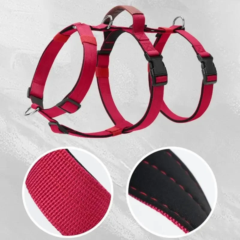 Chaleco entrenamiento ajustable para perros, arnés con cinturón antiescape, cómodo chaleco para perros medianos, chaleco