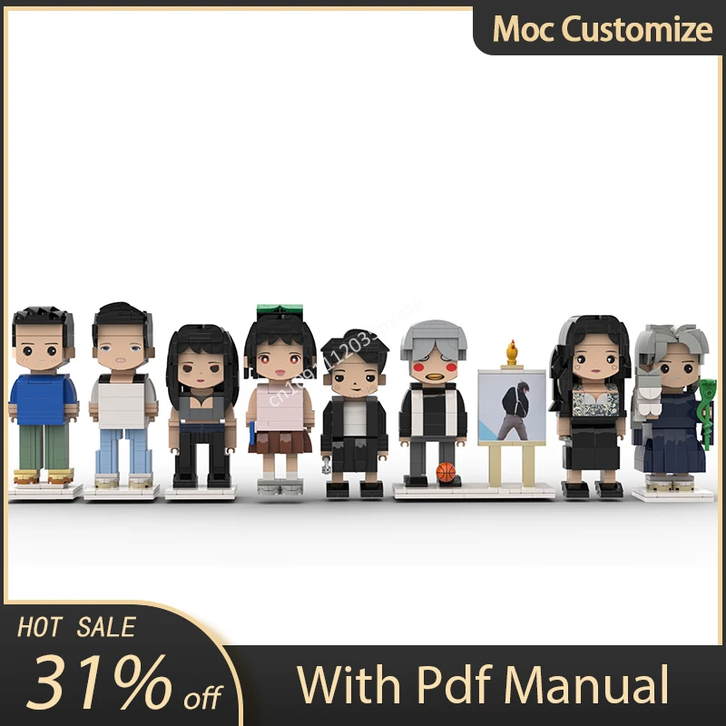 

Moc частная настройка фото, эксклюзивные строительные блоки Brickheadz, кирпичи «сделай сам», игрушки, подарки на день рождения для парня и подруги