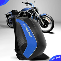 Motorcycle hard shell backpack knight backpack carbon fiber turtle shell waterproof motorcycle riding helmet bag