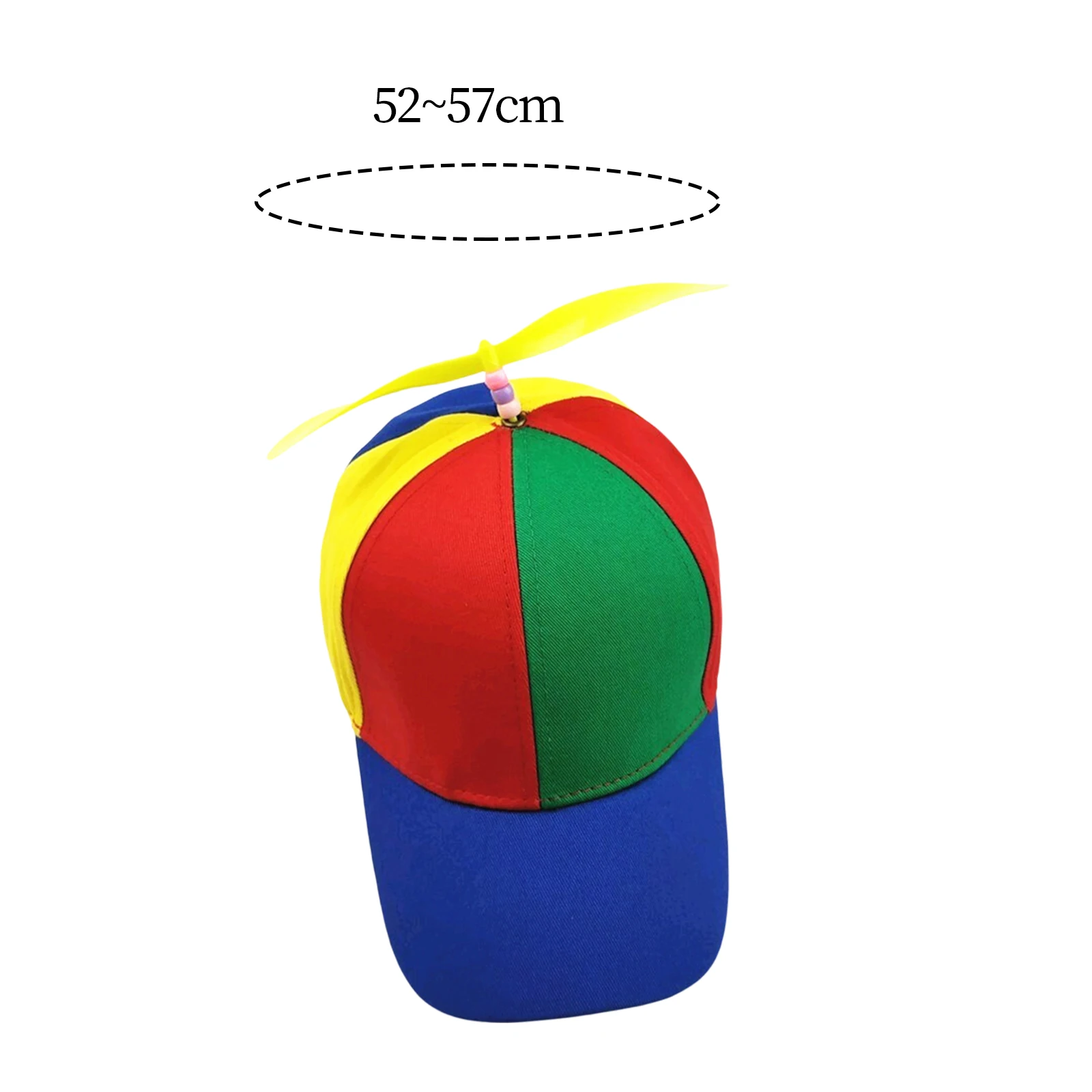 Kapelusz śmigła tęczowa ważka kapelusz przeciwsłoneczny wielokolorowa oddychająca nowość czapka z daszkiem na co dzień przebranie kostium na świeżym