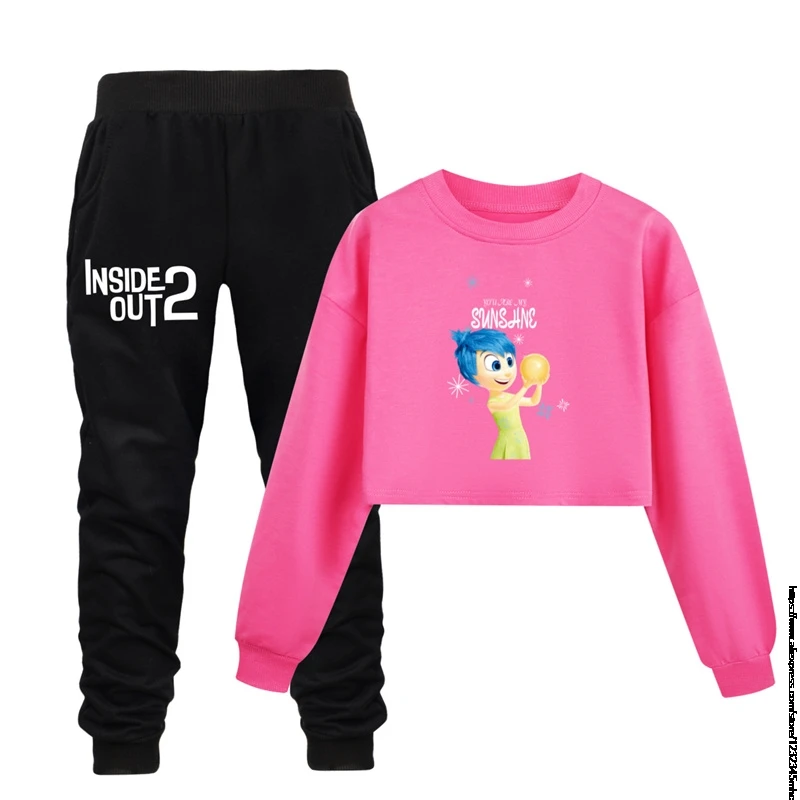 Out2-Conjunto de Sudadera con capucha y pantalones de 2 piezas para niño, chándal estampado, ropa de bebé, ropa de calle para niña pequeña