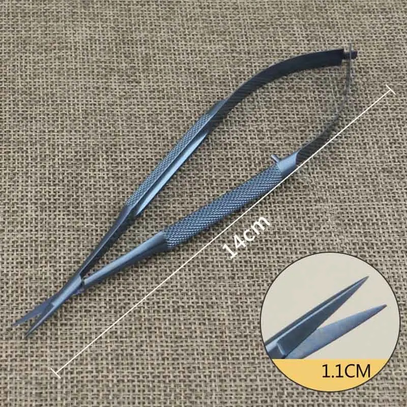 1 Stuks Hoge Kwaliteit Titanium Legering Schaar Oftalmische Microchirurgische Instrumenten Chirurgische Instrumenten