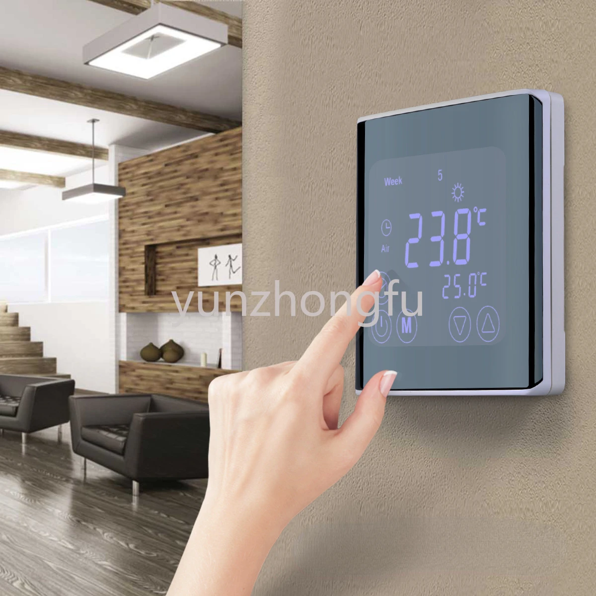 C17 Control Panel Intelligent Touch Screen Thermostat Intelligent Temperature Control Regulator