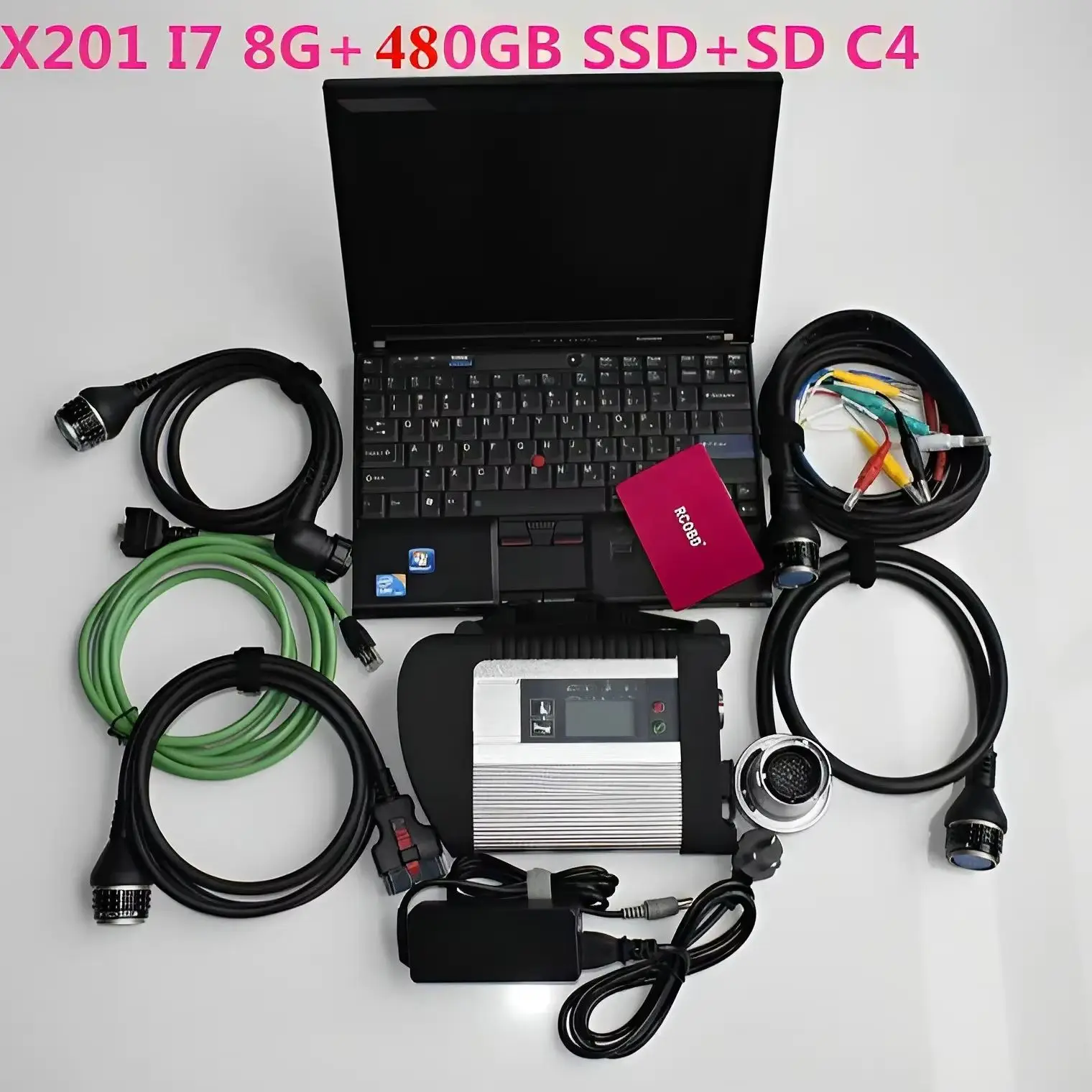 

MB Star c4 DOIP Protocol with WiFi Connect SD Compact Auto Diagnostic Tool HHTwin Full Software With x201 Laptop 8G I7 CPU