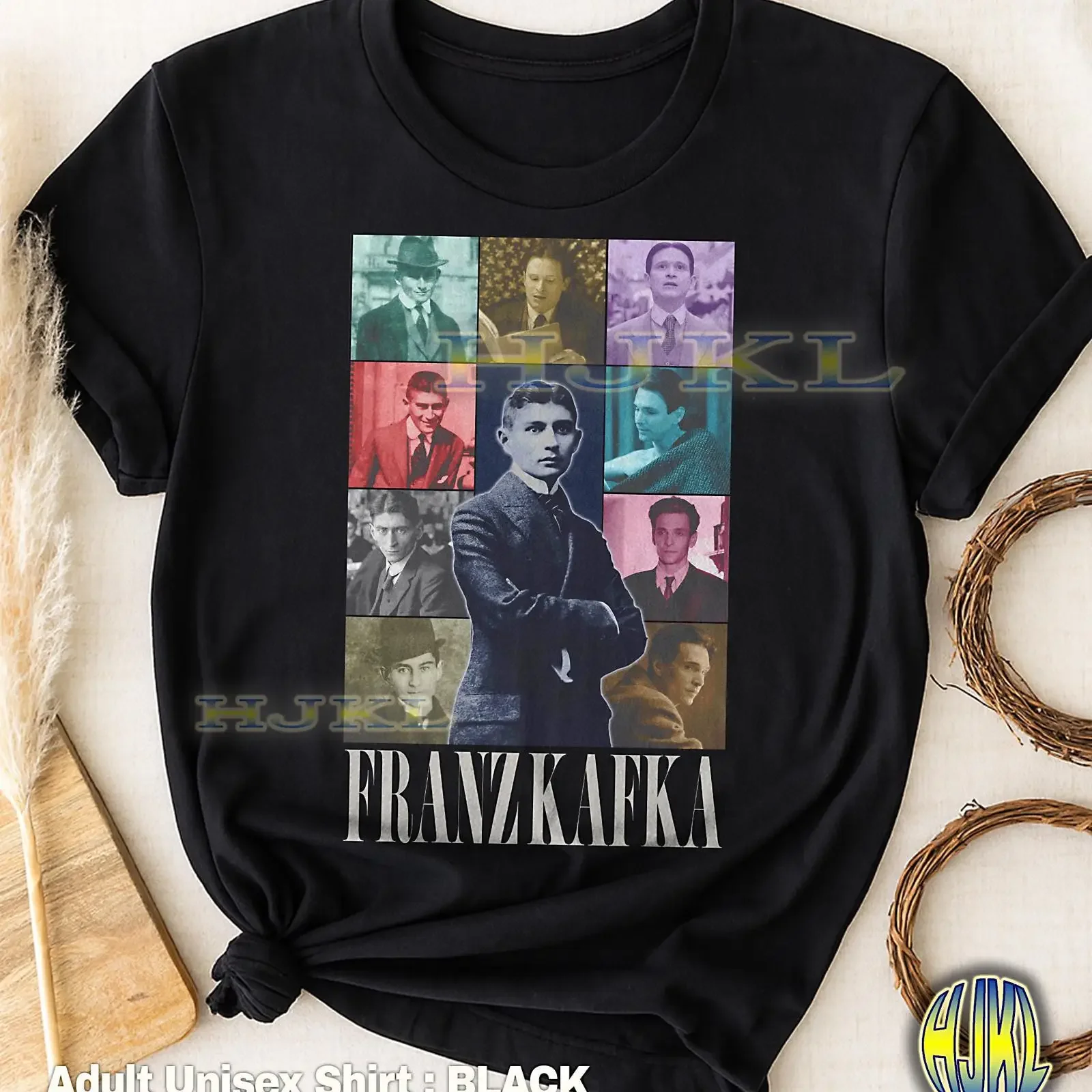 Vintage Franz Kafka Bootleg T Shirt 90s Retro Existential Writer Surreal Literary vintage Washed graphic Casual Versatile