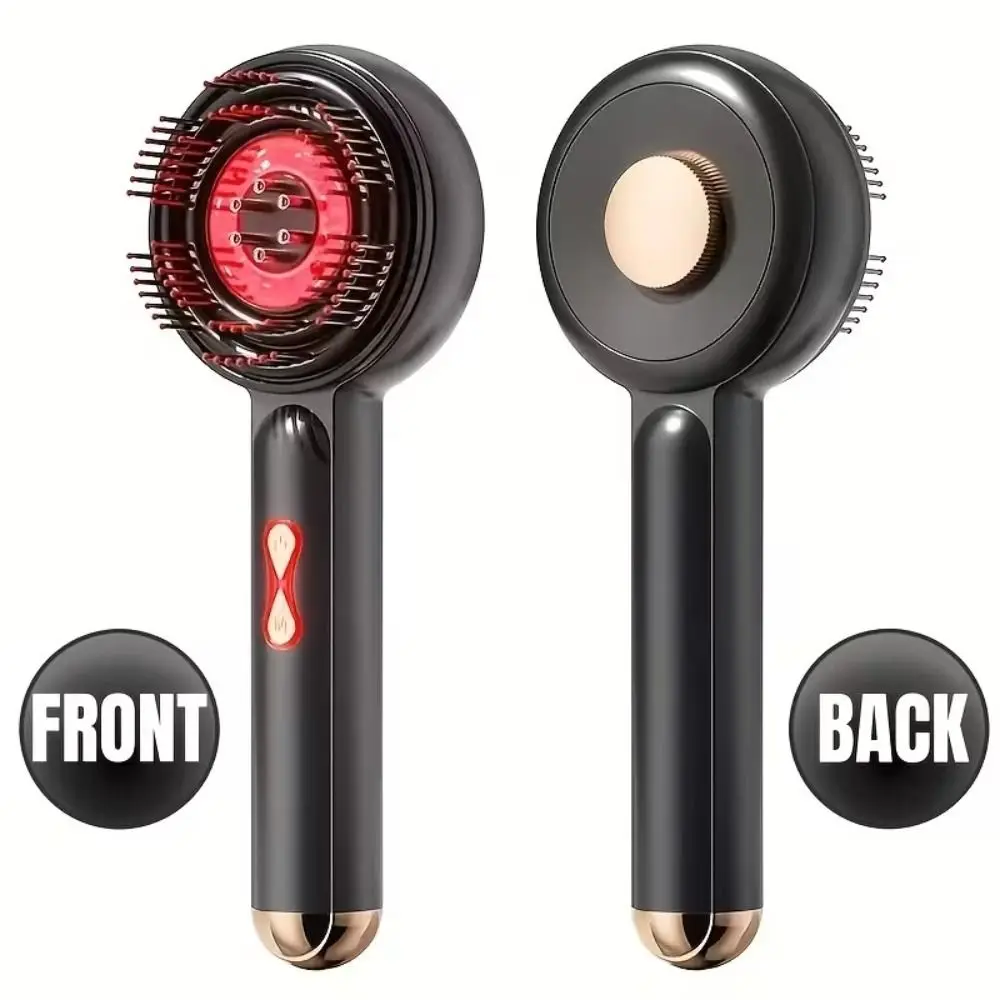 Liquid Storage Cylinders Massage Comb Universal Replaceable Inner Liner 3 Vibration Modes Scalp Massage Comb USB Rechargeable