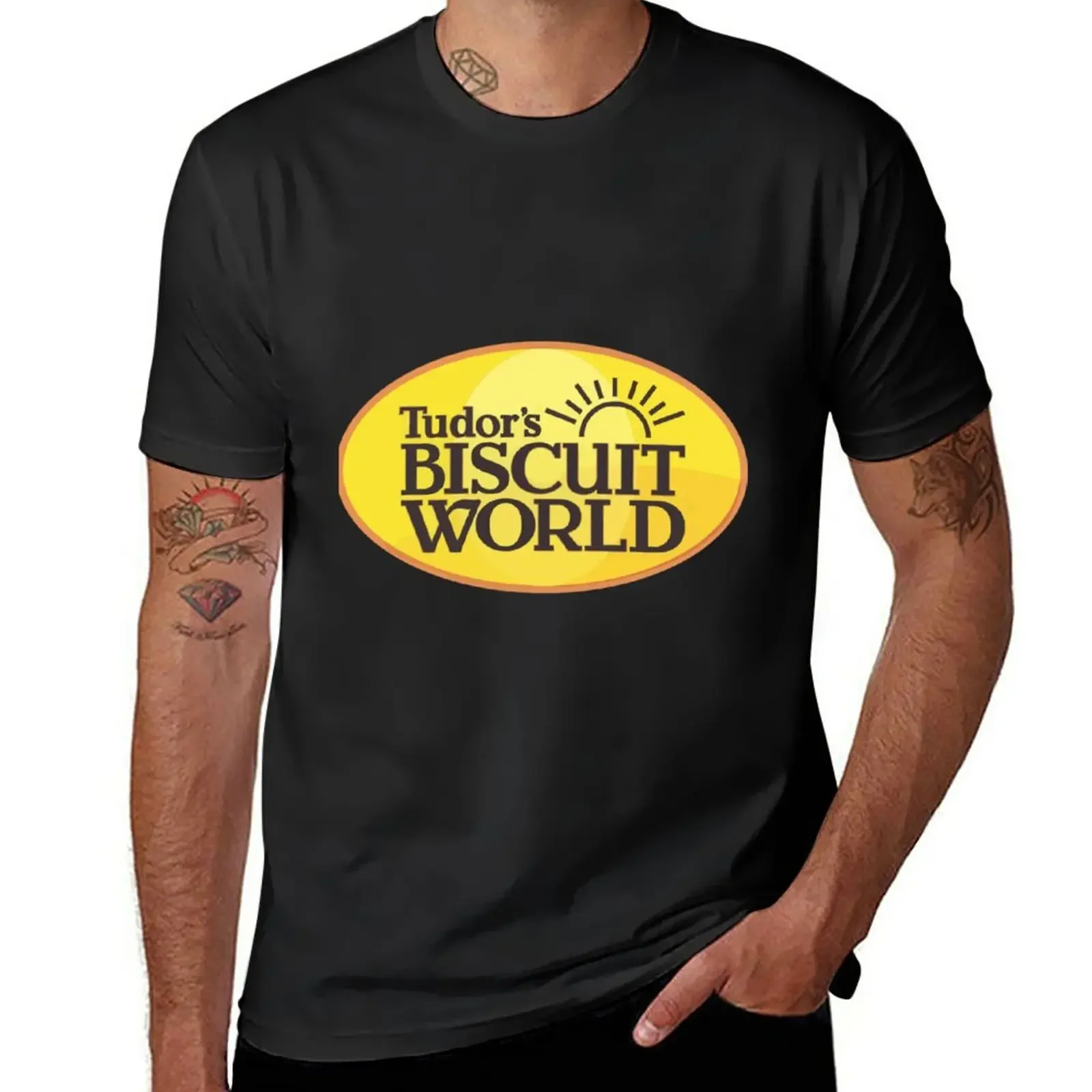 New Resto Tudor&x27;s Biscuit World Essential . T-Shirt tops black t shirt cute tops plus size tops men t shirt