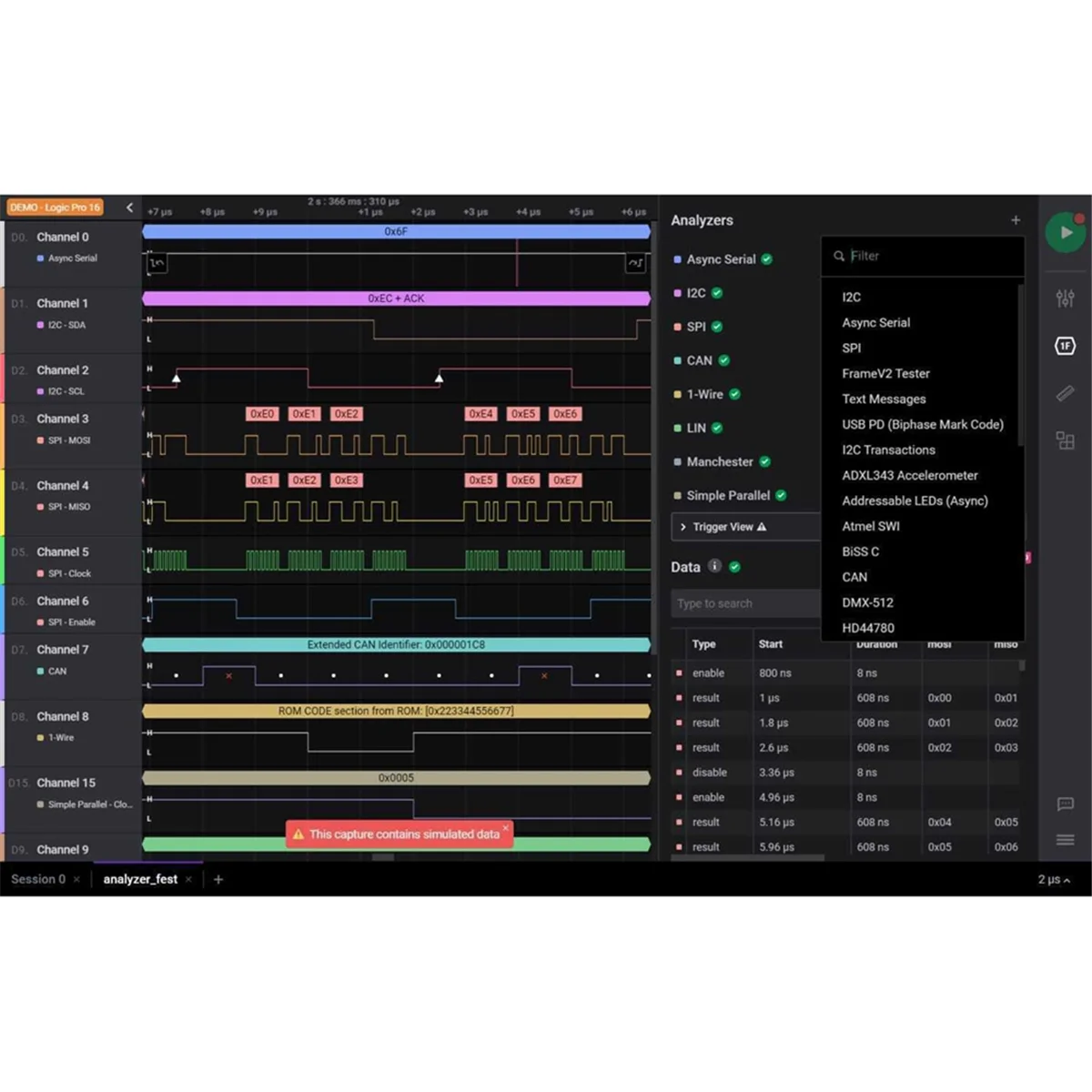 เครื่องมือ Saleae Logic Usb Logic Analyzer ระบบหลายสําหรับรุ่นอย่างเป็นทางการอัตราตัวอย่าง 100M 16 ช่อง Instruments