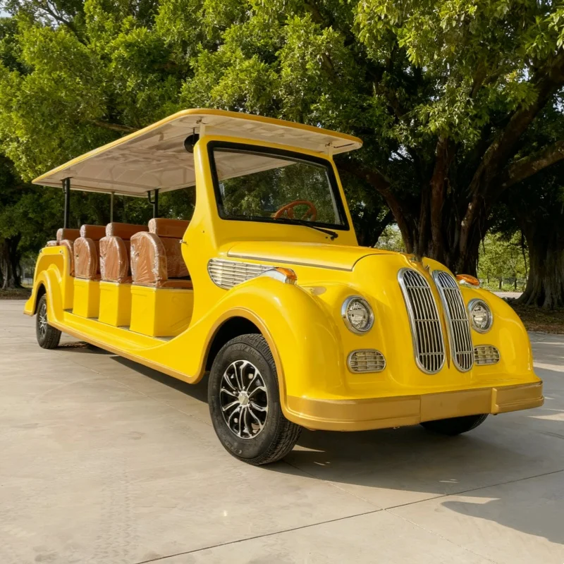 سيارة كلاسيكية فاخرة بتصميم جديد بسعر المصنع، مقاومة للماء، شمس 5 8 مقاعد، بطارية ليثيوم 72 فولت، سيارة كلاسيكية كهربائية عتيقة