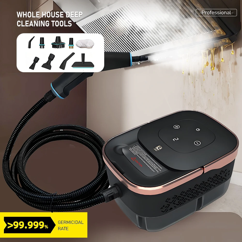 

Steam Cleaner Steam Mite Remover Steam Stain Remover Kitchen 1250ML Water Tank Steam Cleaning Tool Multifunctional Steam Cleaner