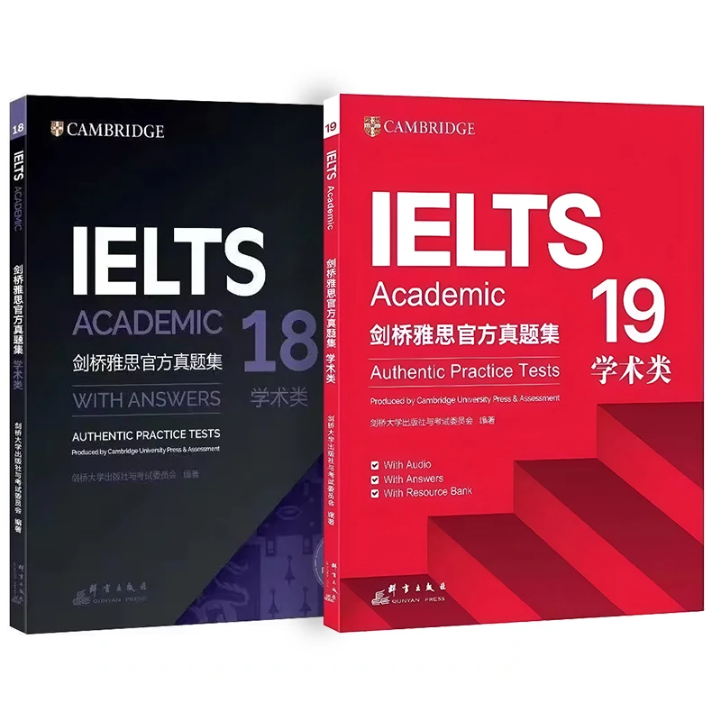 

English Ielts 18/19 Academic Speaking Listening Reading Writing Study Book Workbook Authentic Practice Tests