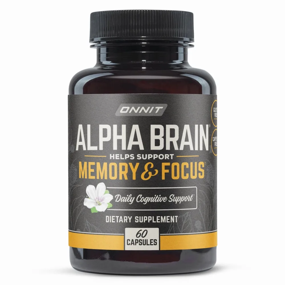 

Alpha BRAIN Premium Nootropics for Brain Health, Memory and Concentration Support, 60 Capsules