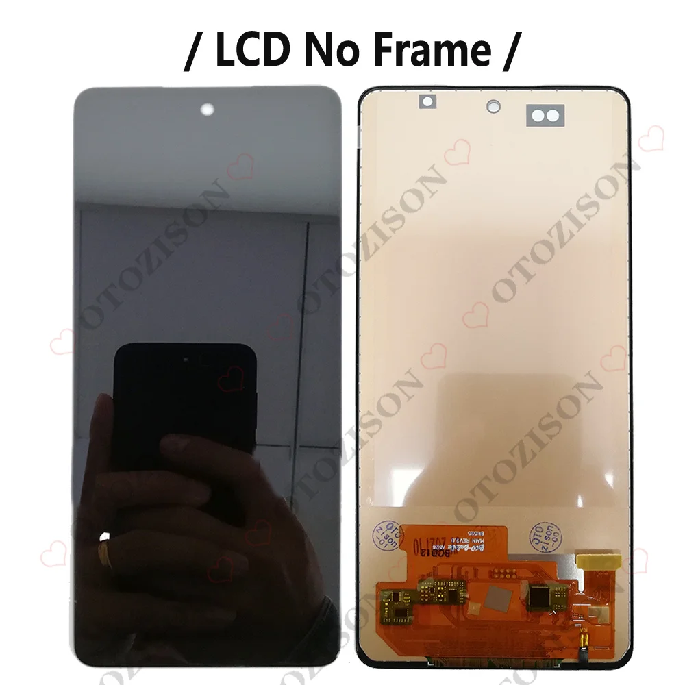 Super AMOLED Display Para Samsung Galaxy A52s 5G A528 SM-A528B SM-A528B/DS LCD Touch Screen Digitador Montagem A528 LCD com moldura SM-A528B/DS LCD