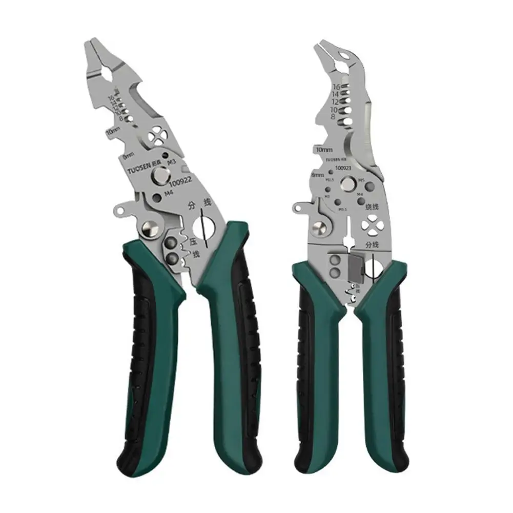 Crimper Cable Cutter Adjustable Automatic Wire Stripper Iron Copper Wire Cutter Wire Crimping Pliers Clamper Electrician Tool