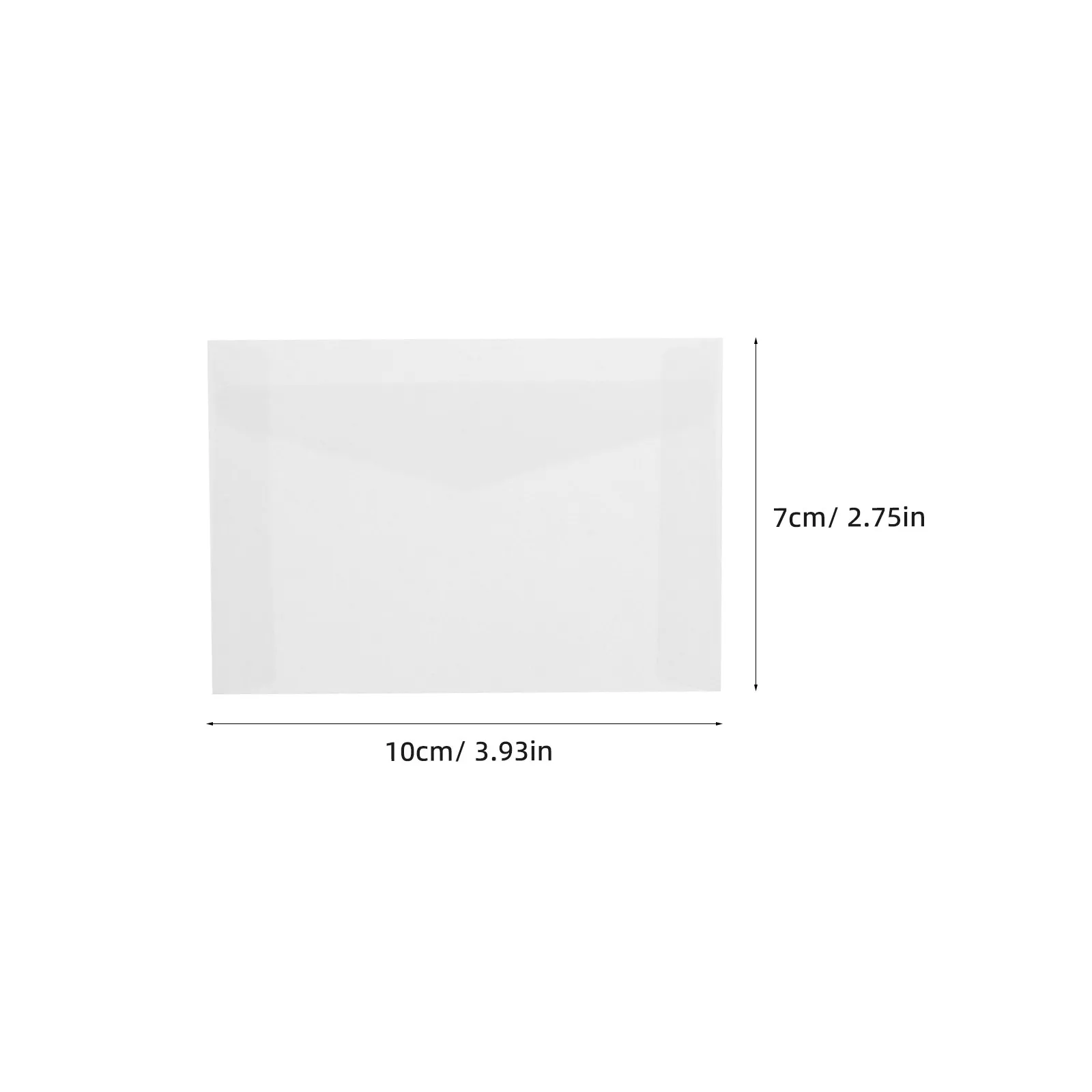 100Pcs Glassine Envelopes Semi Transparent Acid-Free Paper Mini Invitations Business Cards Craft Gift Tags Windowed Envelopes