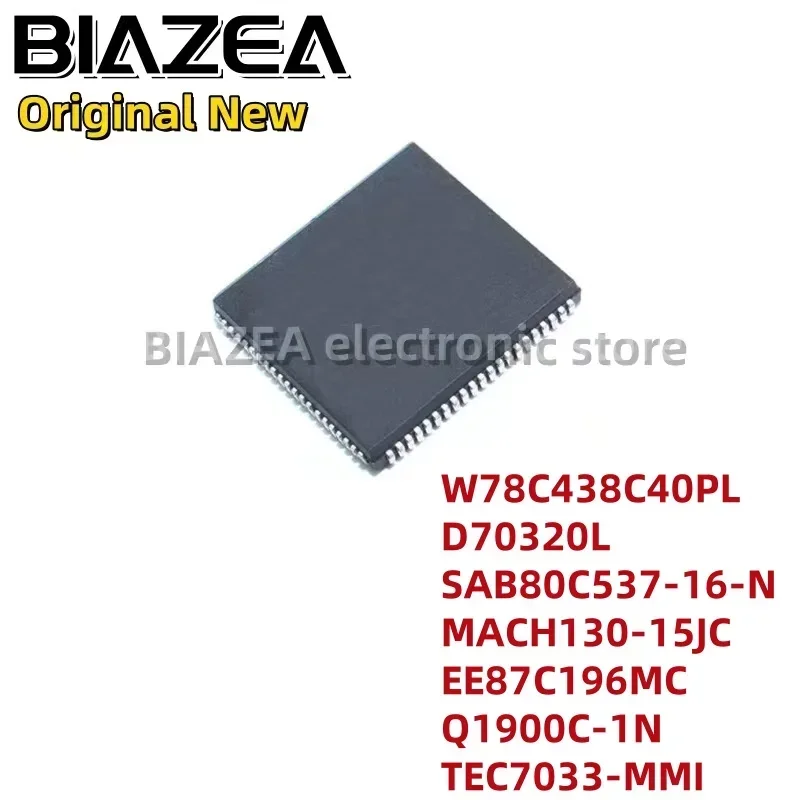1piece W78C438C40PL D70320L SAB80C537-16-N MACH130-15JC EE87C196MC Q1900C-1N TEC7033-MMI PLCC-84