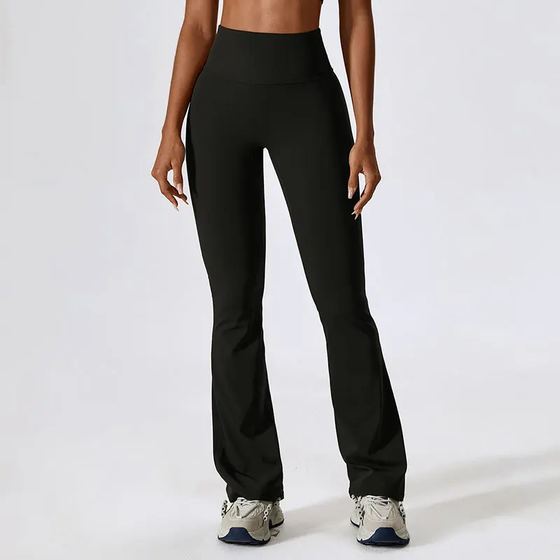 2024 Hot Sale High Waisted Hip Lifting Yoga Pants Fitness Female Full Length Loudspeaked Casual Sports Pants Running Comfortable