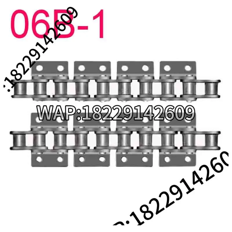 1.5M Length 06B-1 Double Hole Drive Roller Chain with Double Wings Machine Transmission & Conveyor Systems Drive Chain for