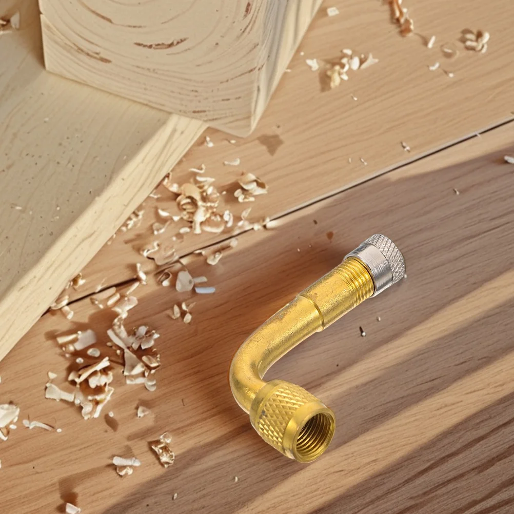 2 قطعة النحاس العالمي صمام الجذعية تمديد الثقيلة 90 درجة الإطارات صمام محول للدراجات النارية سيارات مقطورات الدراجات #1