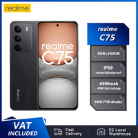 Realme C75 Smartphone 4G 8+256GB, 6000mAh Battery 45W Quick Charge 50MP Fliker Main Camera Mobile 5G Dual SIM 6.6\