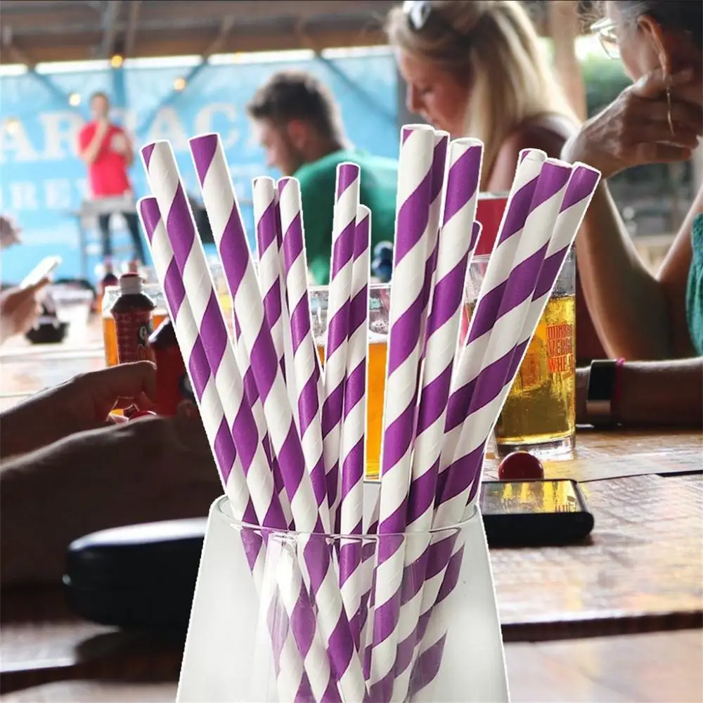 لحفلات الزفاف، مادة ورقية طبيعية ملونة للحفلات، ملحقات للشرب، شفاطات للشرب الورقية، شفاطات للاستعمال مرة واحدة، مستلزمات الحفلات #3