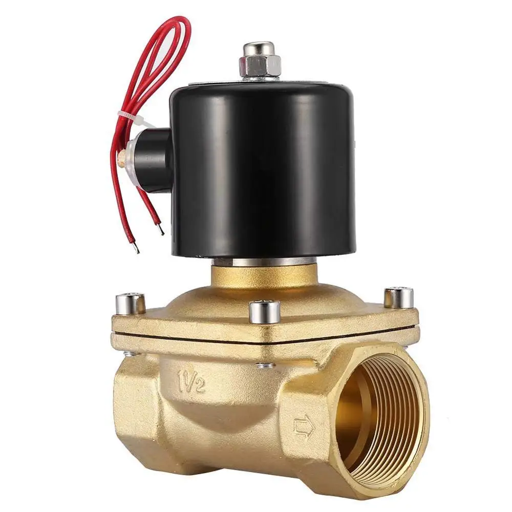 

COVNA DN40 1.5 inch 2 Way 24VAC Normally Closed Brass Electric Solenoid Water Valve