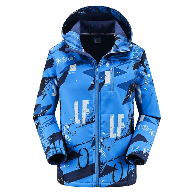 Winter Plush Men Warm Camouflage Coat Outdoor Sport Hiking Mountaineering Tourism Adventure Cycling Leisure Multi Pocket Jacket