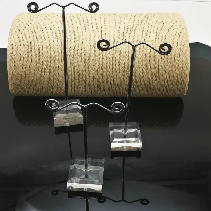 Retro Acrylic Metal Iron Frame Earring Display Stand Set - Three Piece DIY Jewelry Storage Props for Fashion Accessories