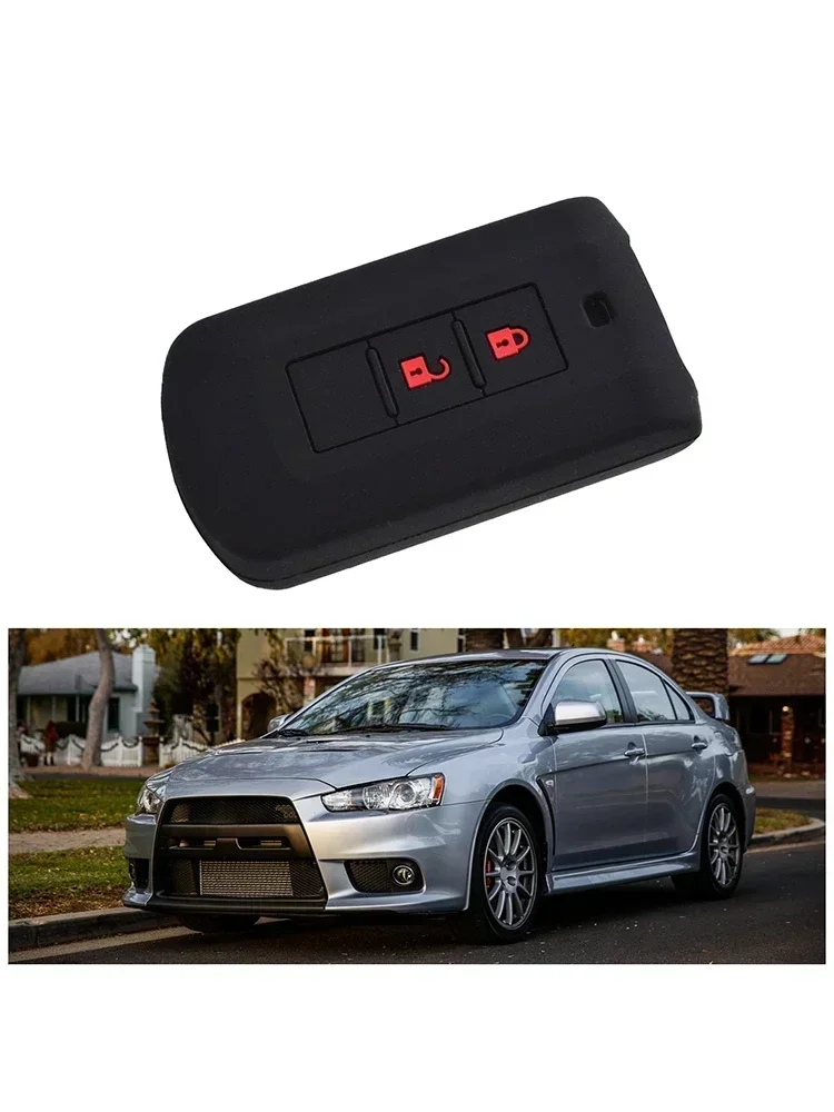 

1PC Silicone Key Case Cover High Quality For MITSUBISHI- ASX- Outlander- Eclipse- Pajero- Remote Fob Car Accessories