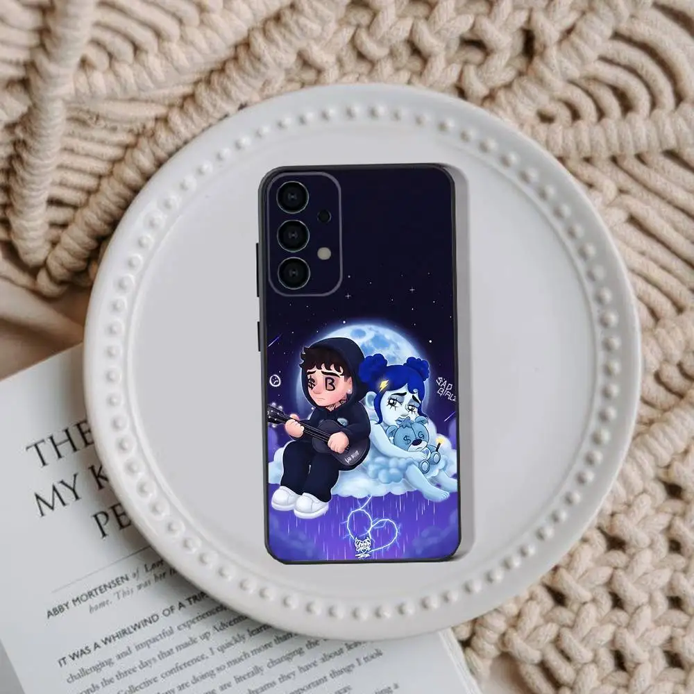 جونيور H $AD BOYZ 4 LIFE حافظة هاتف لهاتف سامسونج جالاكسي A73,72,51,53,52,71,22,5G,Note,J7,8,9 غطاء أسود ناعم