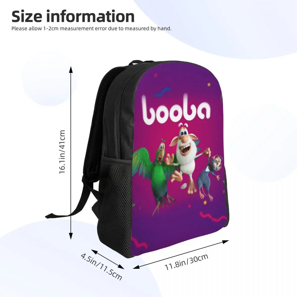 Onebob Boobas Travel Backpack Women Men School Laptop Bookbag Funny Animation College Student Daypack Bags