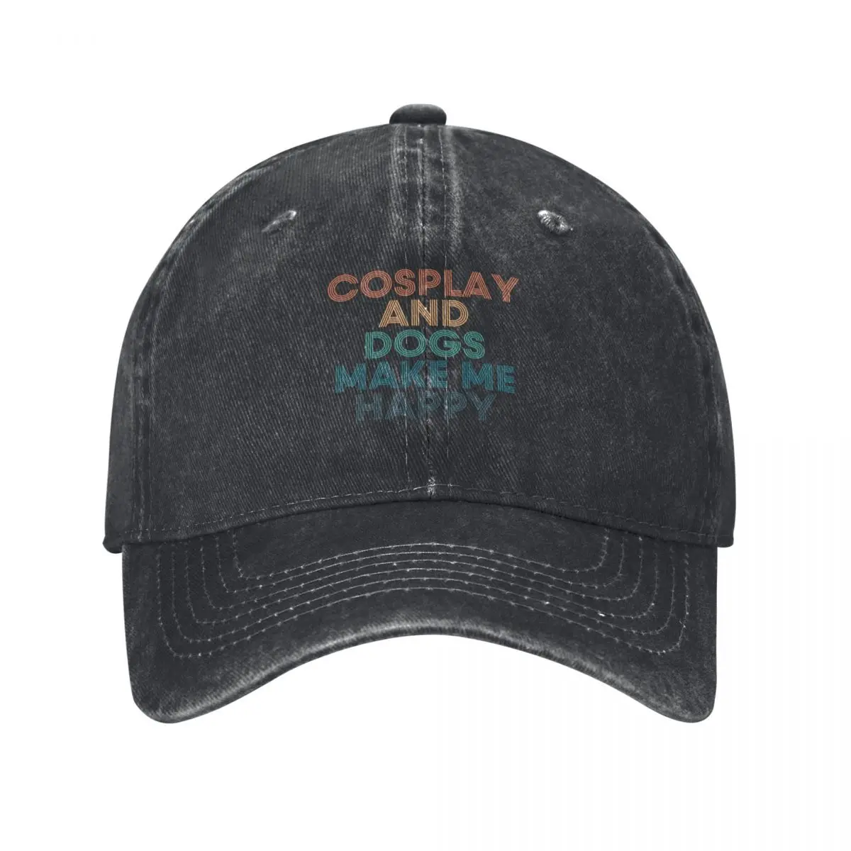 

Cosplay And Dogs Make Me Happy- Gift for Cosplay & Dogs Fans Baseball Cap party Hat Bobble Hat |-F-| western Hat Girl Men's