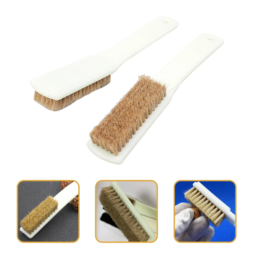 2 Pcs Rock Climbing Brush Boars Hair Cleaning Accessory Chalk Tool Sports Supply Wen Wan Supplies Brushing