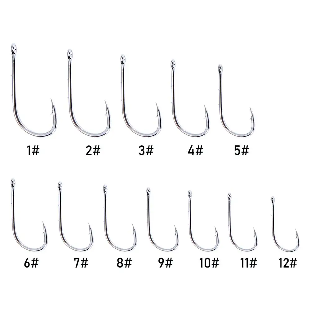 Hook Anti-rust Long Handle Bait Accessories High Carbon Steel Long Shank Fishing Hook Barbed Fishhook Offset Narrow Bait Hook