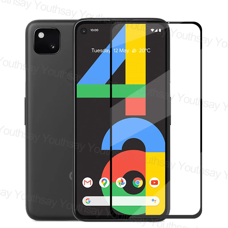 

4in1 Glass For Google Pixel 4A 5G Screen Protector Tempered Glass For Pixel 4A 5G Protective Phone Film For Google Pixel 4A 9H