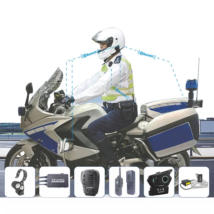 

Motorcycle Bluetooth Waterproof Helmet Headset Group Communication System for Two Way Radio Walkie Talkie BTM95C