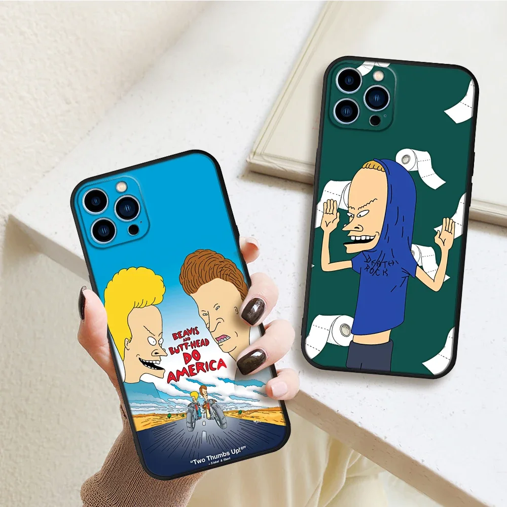 FOR IPhone 15 Beavis And Butthead Phone Case FOR IPhone 13 11 12 14 Pro max 8 7 14 Plus 13 14 12 Pro MAX XR XS MAX phone Covers