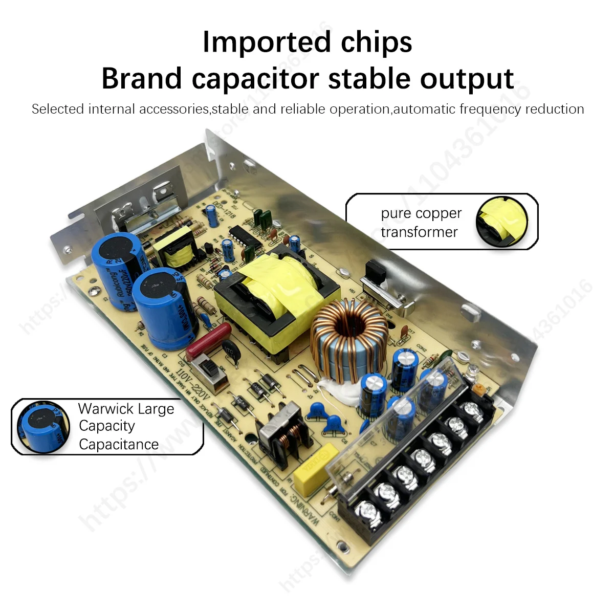 Transformateur de Source d'alimentation à découpage 12V 120W 240W, AC 220V à DC 12V LED SMPS, 12 V Volt pour bande LED CCTV