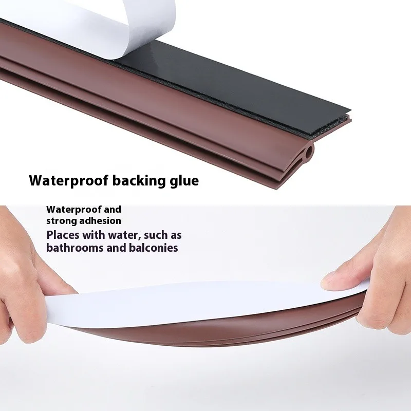 1Pc 93cm PVC Door Bottom Sealing Strip Removable Waterproof and Wear-resistant Wind and Dust Proof Door Gap Weather Strip