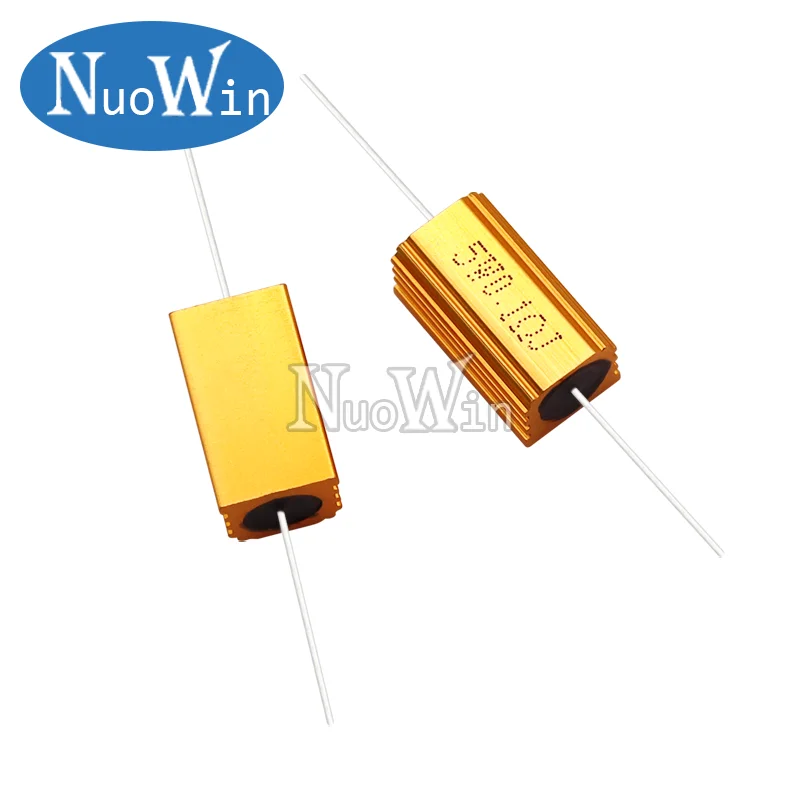 2PCS 5W RX24 Aluminum Power Metal Shell Case Wirewound Resistor 0.1 ~ 15K 0.5 1 2 5 6 8 10 20 50 100 120 200 300 1K 5K 10K ohm