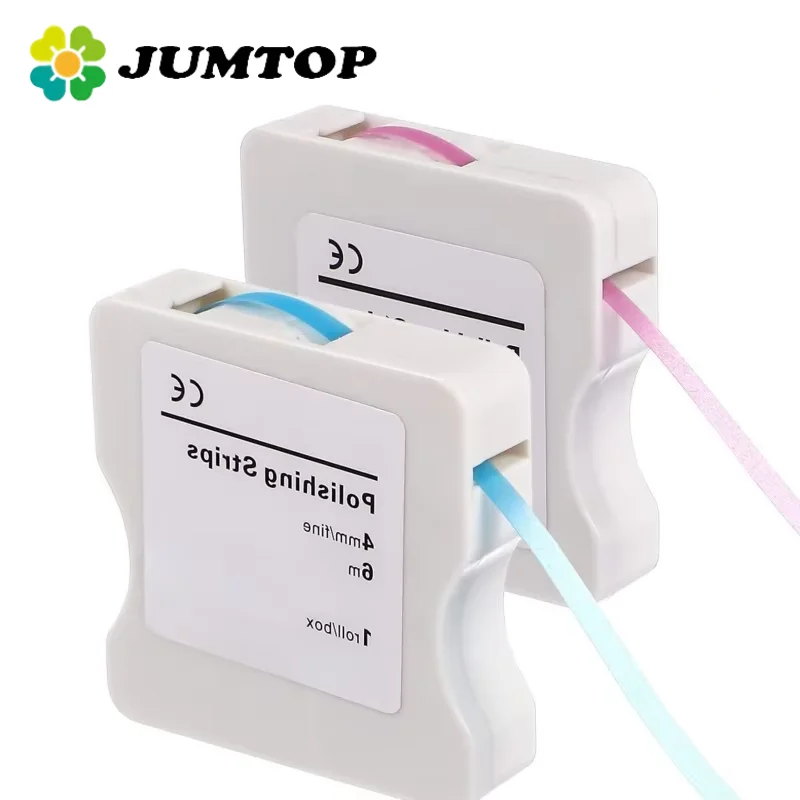 

JUMTOP Dental Resin Interproximal Polishing Strips 4mm*6m Fine/Medium Teeth Grinding Sanding Shaping Dentist Material
