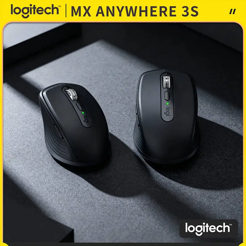 

High-Precision MX Anywhere 3S - 8K DPI Darkfield, USB-C Quick Charge, Hyper-Scroll, Great for Studio Trip & Travel Work