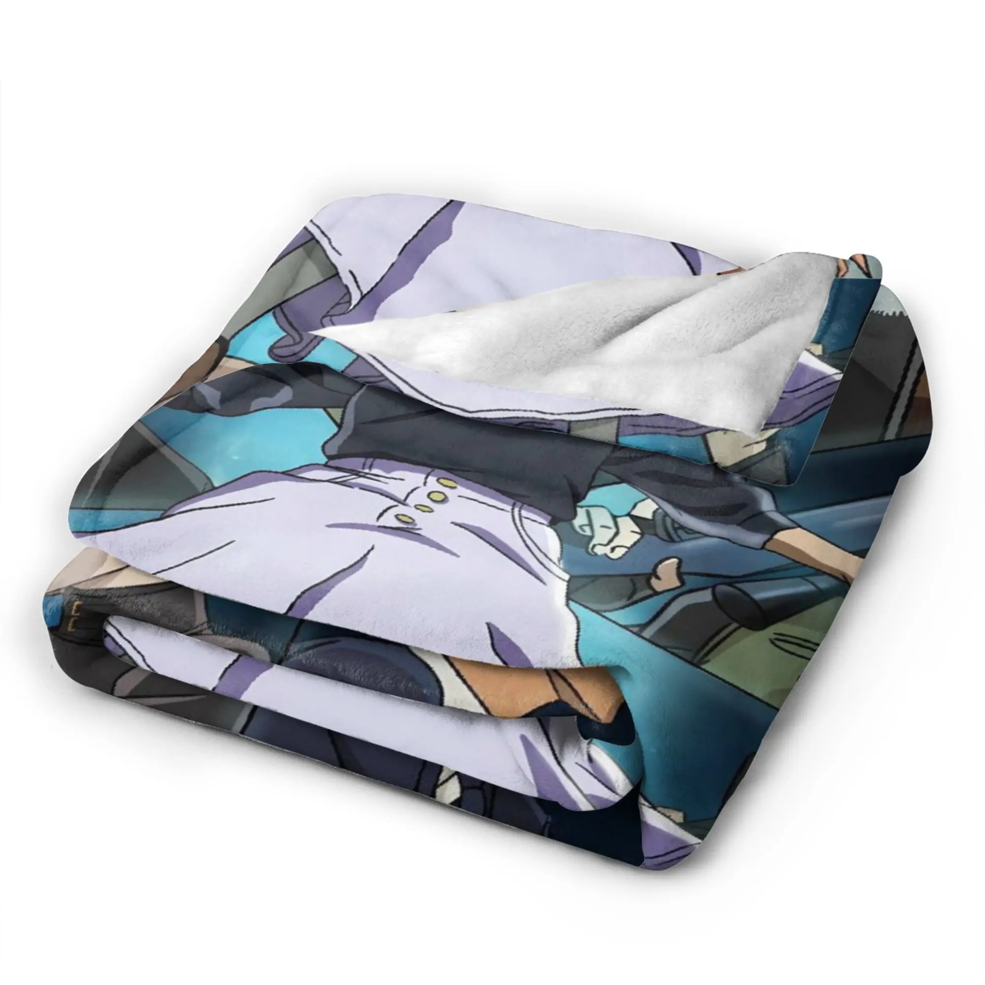 Super Soft Blanket Kids Camping Conan Edogawa Throw Blanket  Flannel Bedspread For Living Room Comfortable Sofa Bed Cover