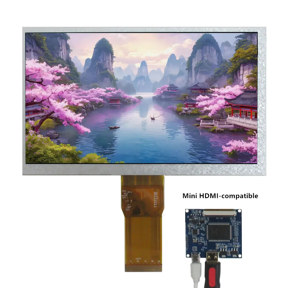 

7 Inch 1024*600 LCD Screen Display TFT Monitor Control DriverBoard Mini HDMI-Compatible For Lattepanda,Raspberry Pi Banana Pi PC