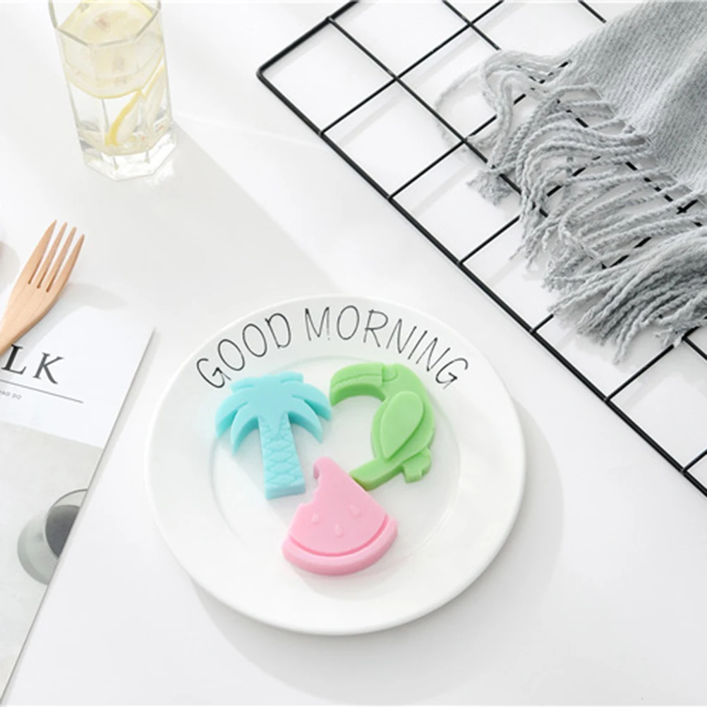 

4pcs Tropical Coconut Palm Cake Silicone Baking Tools Cupcake Chocolate Fondant Molds Multi-Function Flexible Easy Cleaning Oven