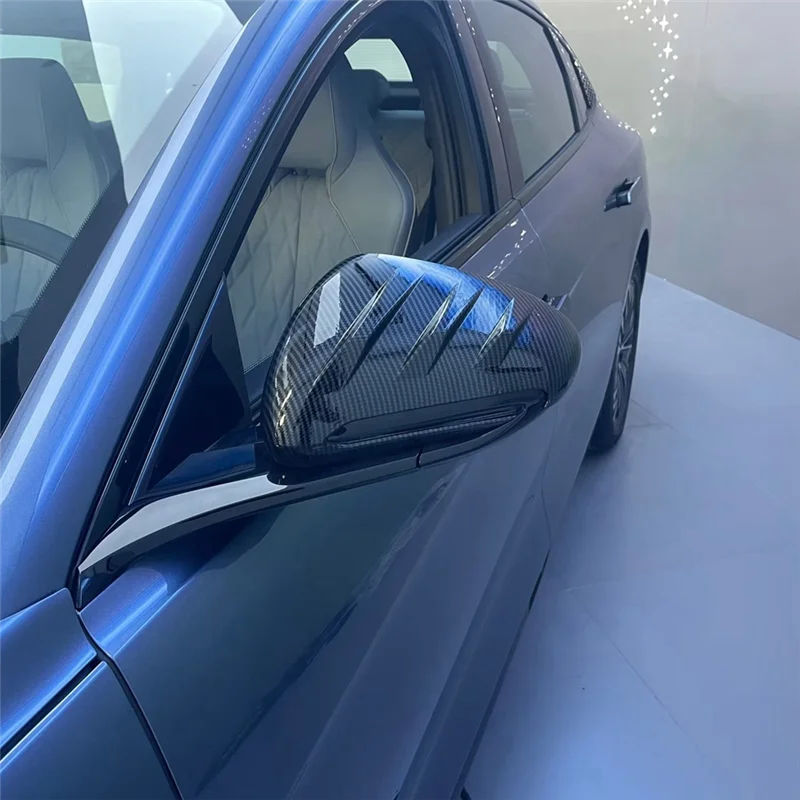 

2Pcs ABS Carbon Fiber Style Rearview Mirror Cover For BYD SEAL 2022 Reversing Mirror Cover Reflector Anti-Scratch Cover