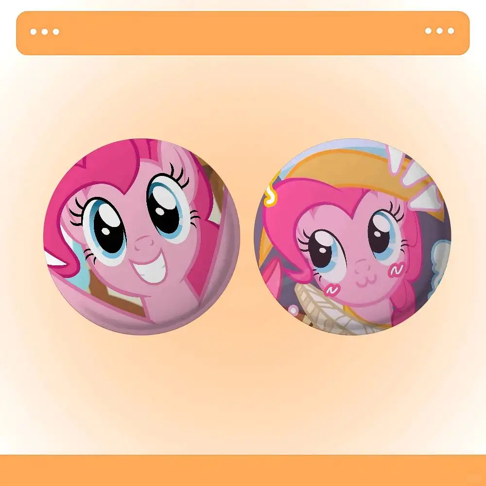P-Pinkie P-PieS شارات لطيفة شارة بروش معدني لحقيبة الملابس قبعة ديكور مجوهرات اكسسوارات هدايا