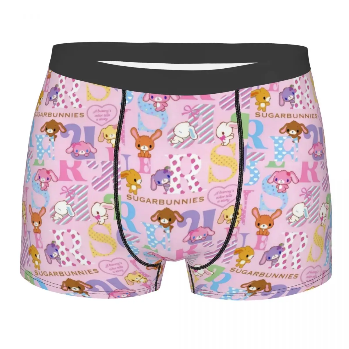 Custom Disney Cartoon Sugarbunnies Sanrio Japan Anime Underwear Men Stretch Boxer Briefs Shorts Panties Soft Underpants For Male