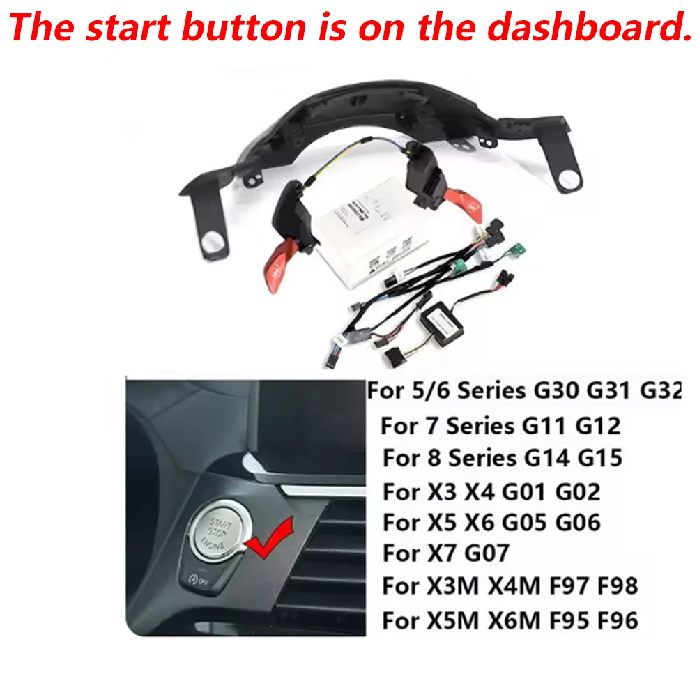 For BMW 5 6 7 Series G30 G38 6GT G32 G11 G12 X3 G01 X4 G02 Steering Wheel M1 M2 Button Sports Mode Car Accessories Modification